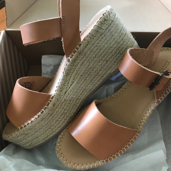 Soludos Minorca platform wedge espadrille sandals 9.5 - Picture 1 of 6